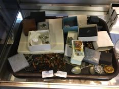 Tray Lot of Costume Jewellery; Necklaces, Bangles,