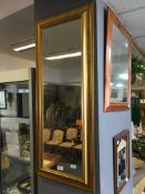 Gilt Framed Rectangular Wall Mirror