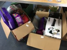 Two Boxes of Craft Materials, Beads, Stickers, etc