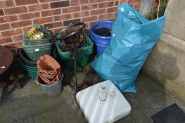 Large Quantity of Assorted Plastic, Wood and Terra