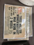 Collection of Daily Mirror Newspapers 1945