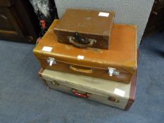 Three Vintage Suitcases