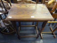 Oak Occasional Table with Barley Twist Legs