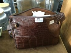 Colombo Faux Crocodile Skin Handbag