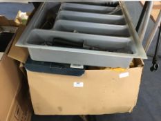 Large Box of Kitchenalia; Cutlery, Kettles, Toaste