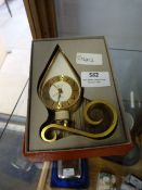 Swiza Brass Mantel Clock