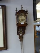 Oak Cased Pendulum Wall Clock