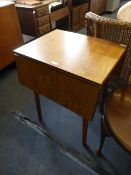 Melamine Wood Effect Drop Leaf Kitchen Table