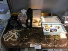 Tray of Costume Jewellery; Necklaces, Earrings, Ba