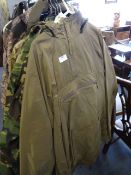 Green Padded Waterproof Jacket Size:Large