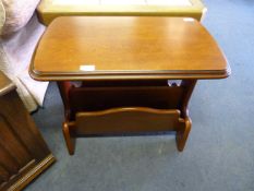 Mahogany Magazine Side Table