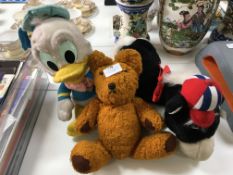 Three Vintage Children's Soft Toys