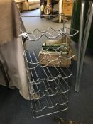 Chrome 15 Bottle Wine Rack