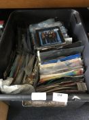 Box Containing 45rpm Vinyl Singles