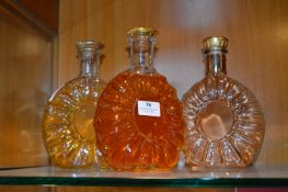 Three Bottles of Shop Display Remy Martin Cognac