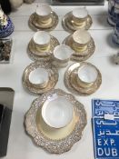 Royal Stafford Gilt Decorated Twenty One Piece Tea