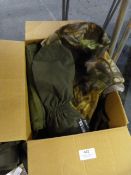 Box Containing a Quantity of Camouflage Gloves, Ho