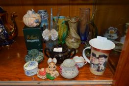 Selection of Pottery Vases and Medina Glass Vases,