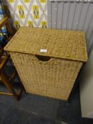 Ropework Linen Basket with Metal Frame