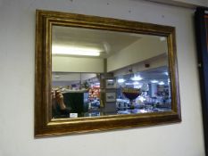 Gilt Framed Bevelled Edge Wall Mirror