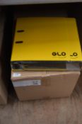 Box Containing 12 A4 Glo Lever Arch Folders (Lemon)