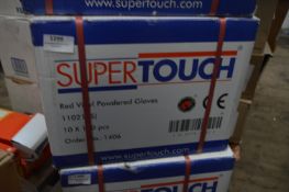 Box Containing 10x100 Packs of Small Vinyl Powered Gloves
