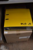 Box Containing 12 A4 Glo Lever Arch Folders (Lemon)