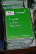 Five Packs of 5 Spiral Notebooks with Recycled Covers