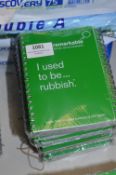 Five Packs of 5 Spiral Notebooks with Recycled Covers