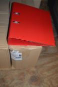 Box Containing Ten A4 Lever Arch Folders (Red)