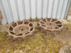 Pair of Spade Lug Wheels