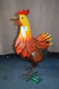 *Ornamental Painted Metal Chicken