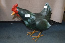 *Ornamental Painted Metal Chicken