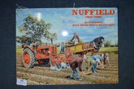 *40x30cm Metal Sign - Nuffield Tractors