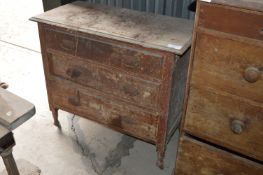Pine Chest of Three Drawers