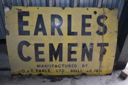 Earl's Cement Enamel Sign 60x40