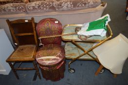 Bentwood Chair, Trolley Table