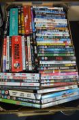 Box Containing A Quantity of DVDs