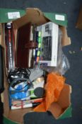 Box of Stationery, Headphones, Book, Keyrings, Pen