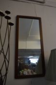 Teak Framed Wall Mirror