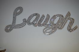 Wall Mounted Sign - Laugh