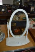 White Painted Toilet Mirror