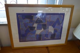 Oak Framed Abstract Print