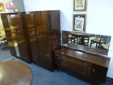 Schreiber Dark Walnut Effect Bedroom; Dressing Tab