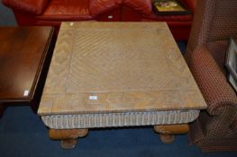 Large Wicker Coffee Table
