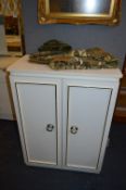 White Melamine Two Door Cupboard