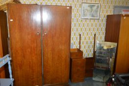 Oak Two Piece Bedroom Suite; Dressing Table and Do