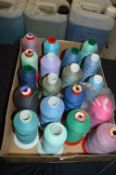 Box Containing Assorted Polyester Threads