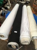 Four Rolls of DNK Fabric Assorted Colours and Lengths
