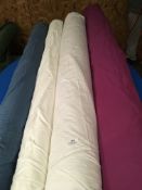 Four Rolls of DNK Fabric Assorted Colours and Lengths